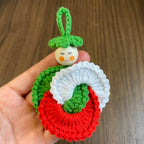 Spiral Doll Crochet Pattern Hanging Ornament Design For Seasonal Home Decoration