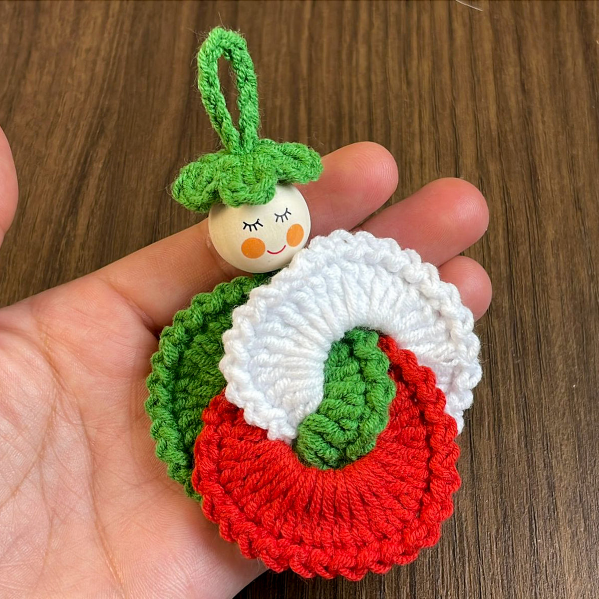 Spiral Doll Crochet Pattern Hanging Ornament Design For Seasonal Home Decoration