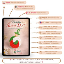 Spiral Doll Crochet Pattern Hanging Ornament Design For Seasonal Home Decoration