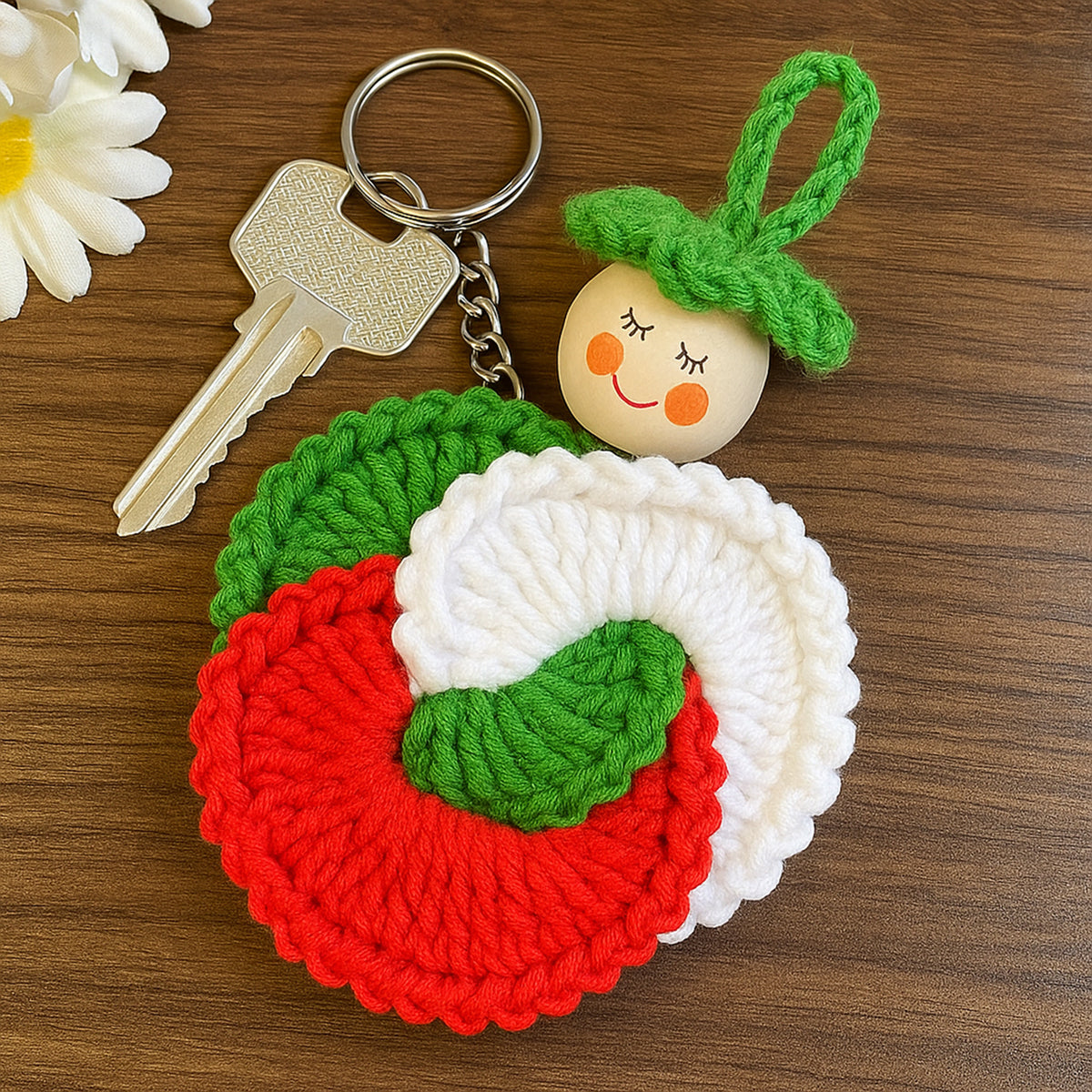 Spiral Doll Crochet Pattern Hanging Ornament Design - image 3