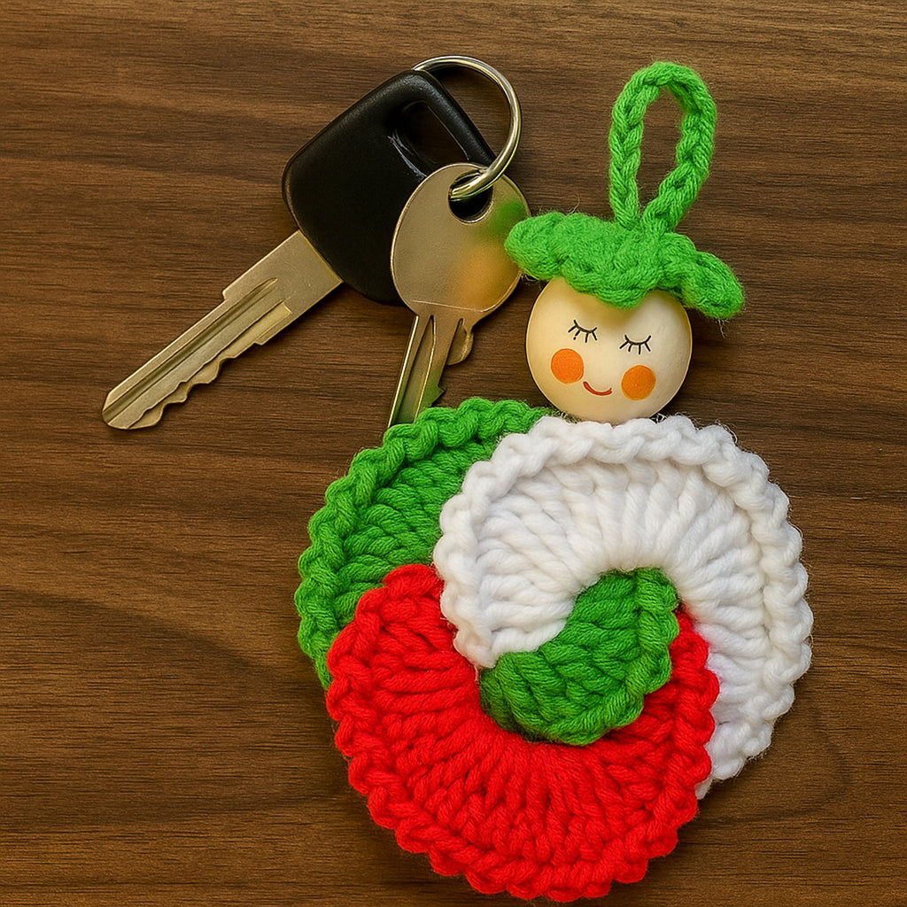 Spiral Doll Crochet Pattern Hanging Ornament Design For Seasonal Home Decoration