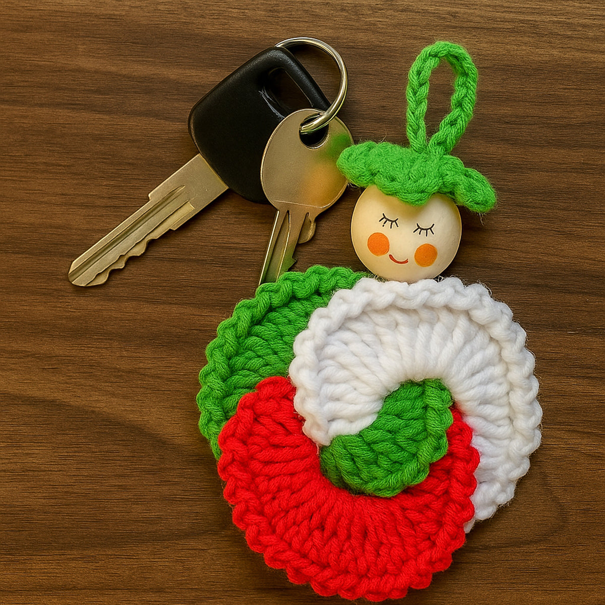 Spiral Doll Crochet Pattern Hanging Ornament Design For Seasonal Home Decoration