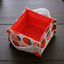 Fabric Basket Sewing Pattern With Handles For Storage Organizer And Snack Tray PDF Tutorial