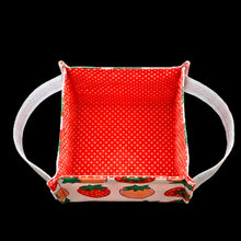 Fabric Basket Sewing Pattern With Handles For Storage Organizer And Snack Tray PDF Tutorial