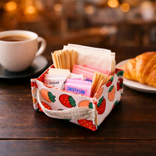 Fabric Basket Sewing Pattern With Handles For Storage Organizer And Snack Tray PDF Tutorial