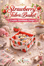 Fabric Basket Sewing Pattern With Handles For Storage Organizer And Snack Tray PDF Tutorial