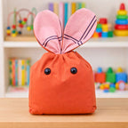 Bunny Treat Bag Sewing Pattern PDF Easter Gift Pouch With Ears Drawstring Candy Bag Template
