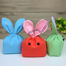 Bunny Treat Bag Sewing Pattern PDF Easter Gift Pouch With Ears Drawstring Candy Bag Template