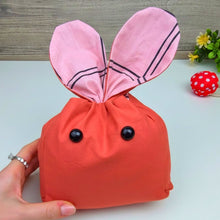 Bunny Treat Bag Sewing Pattern PDF Easter Gift Pouch With Ears Drawstring Candy Bag Template
