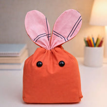Bunny Treat Bag Sewing Pattern PDF Easter Gift Pouch With Ears Drawstring Candy Bag Template