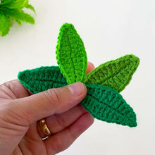 Textured Crochet Leaf Pattern PDF, 3D Botanical Applique Tutorial - Hand Trendy