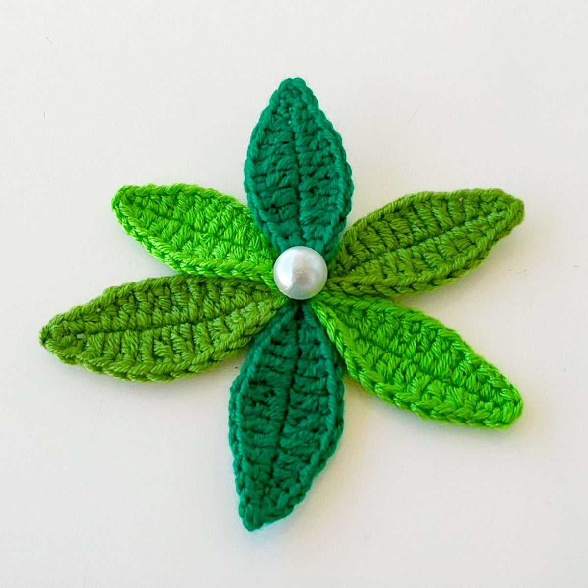 Textured Crochet Leaf Pattern PDF, 3D Botanical Applique Tutorial - Hand Trendy