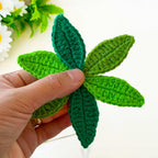 Textured Crochet Leaf Pattern PDF, 3D Botanical Applique Tutorial - Hand Trendy