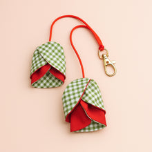 Tulip Bag Charm Sewing Pattern Fabric Flower Keychain Tutorial Easy DIY Sewing PDF Guide