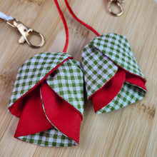 Tulip Bag Charm Sewing Pattern Fabric Flower Keychain Tutorial Easy DIY Sewing PDF Guide