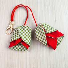 Tulip Bag Charm Sewing Pattern Fabric Flower Keychain Tutorial Easy DIY Sewing PDF Guide