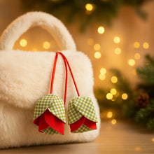 Tulip Bag Charm Sewing Pattern Fabric Flower Keychain Tutorial Easy DIY Sewing PDF Guide