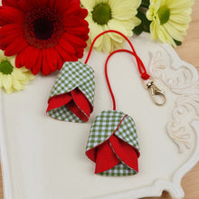 Tulip Bag Charm Sewing Pattern Fabric Flower Keychain Tutorial Easy DIY Sewing PDF Guide