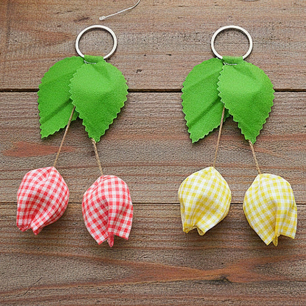 Fabric Tulip Hanging Pattern PDF Decorative Flower Ornament Sewing Template Spring Wall Decor
