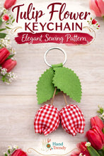 Fabric Tulip Hanging Pattern PDF Decorative Flower Ornament Sewing Template Spring Wall Decor