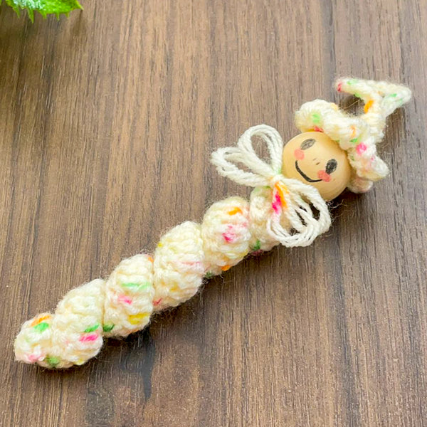 Crochet Hanging Doll Pattern PDF, Spiral Body Amigurumi Tutorial, Mini Ornament Charm Design