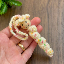 Crochet Hanging Doll Pattern PDF, Spiral Body Amigurumi Tutorial, Mini Ornament Charm Design