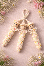 Crochet Hanging Doll Pattern PDF, Spiral Body Amigurumi Tutorial, Mini Ornament Charm Design