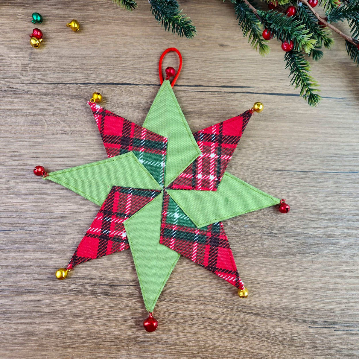 Christmas Star Ornament Sewing Pattern – Folded Fabric Star PDF Tutorial for Beginners - Hand Trendy