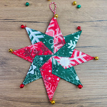 Christmas Star Ornament Sewing Pattern – Folded Fabric Star PDF Tutorial for Beginners