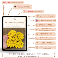 Crochet Lace Doily Design PDF Tutorial for Hand Made Stylish Dress and Home Decor