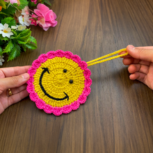 Crochet Smiley Face Ornament Pattern PDF, Cute Happy Face Wall Hanging