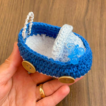 Crochet Baby Carriage Pattern PDF, Baby Shower Favor Tutorial