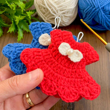 Mini Crochet Dress Keychain Pattern PDF – Cute Amigurumi Bag Charm