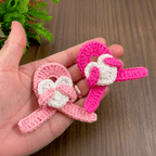 Crochet Awareness Ribbon Pattern PDF, Pink Ribbon with Heart, Breast Cancer Support DIY - Hand Trendy