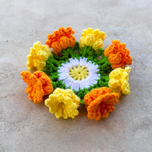 Tulip Coaster Crochet Pattern – Colorful Flower Doily PDF - Spring Floral Table Decor