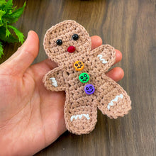 Crochet Gingerbread Man Pattern PDF, DIY Christmas Ornament Tutorial