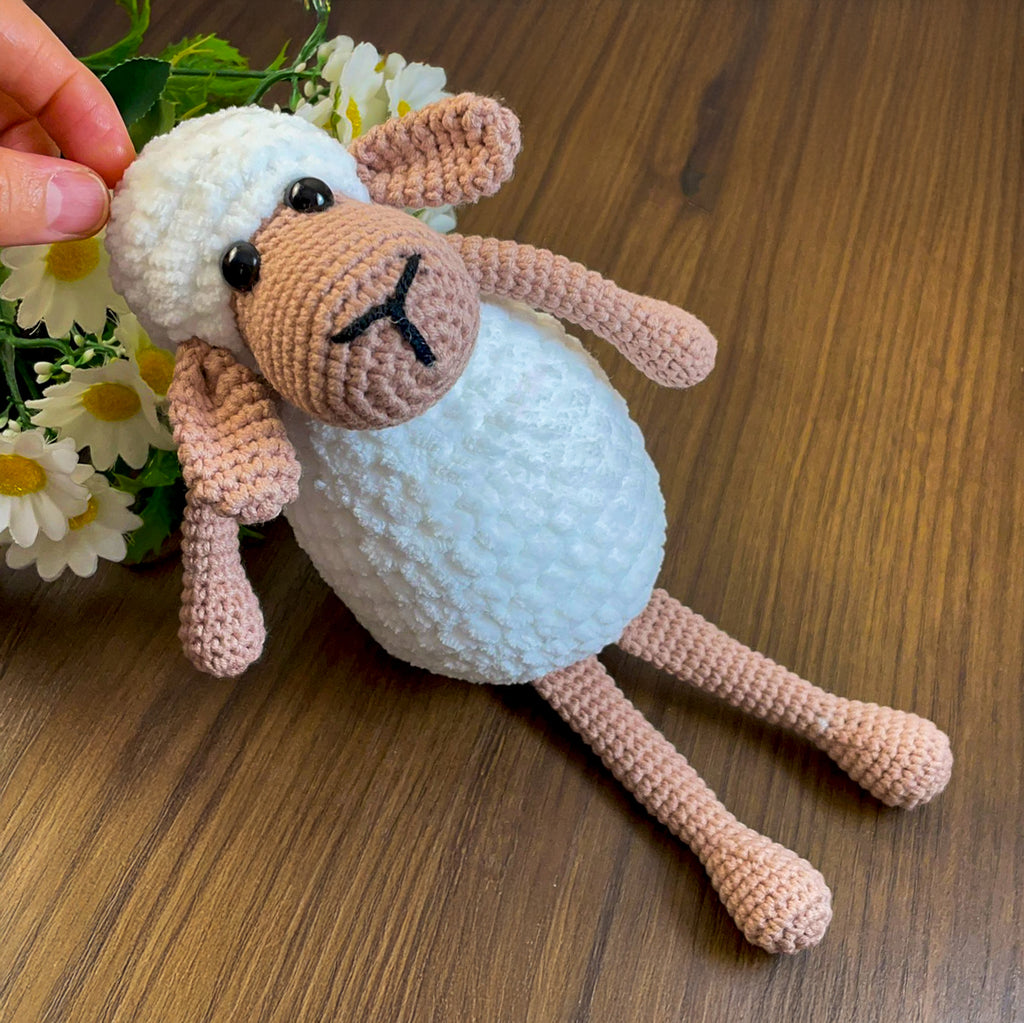 Amigurumi Sheep Pattern PDF, Crochet Plush Lamb Tutorial, Easy Stuffed Animal Pattern - Hand Trendy