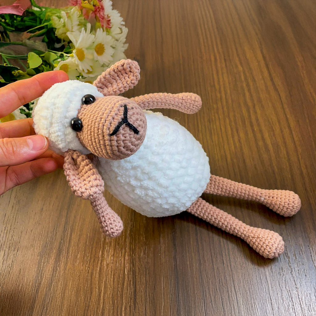 Amigurumi Sheep Pattern PDF, Crochet Plush Lamb Tutorial, Easy Stuffed Animal Pattern - Hand Trendy