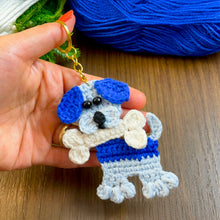 Crochet Dog Keychain Pattern PDF, DIY Puppy Applique Tutorial, Cute Dog Lover Gift