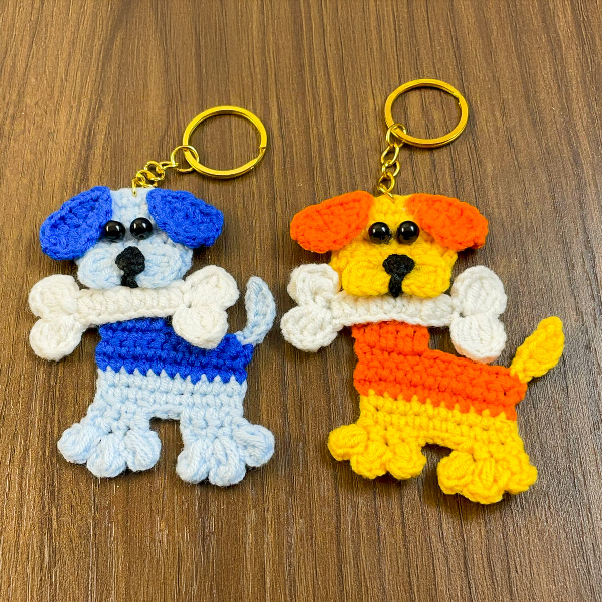 Crochet Dog Keychain Pattern PDF, DIY Puppy Applique Tutorial, Cute Dog Lover Gift - Hand Trendy