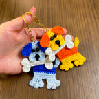 Crochet Dog Keychain Pattern PDF, DIY Puppy Applique Tutorial, Cute Dog Lover Gift - Hand Trendy