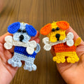 Crochet Dog Keychain Pattern PDF, DIY Puppy Applique Tutorial, Cute Dog Lover Gift - Hand Trendy