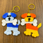 Crochet Dog Keychain Pattern PDF, DIY Puppy Applique Tutorial, Cute Dog Lover Gift - Hand Trendy