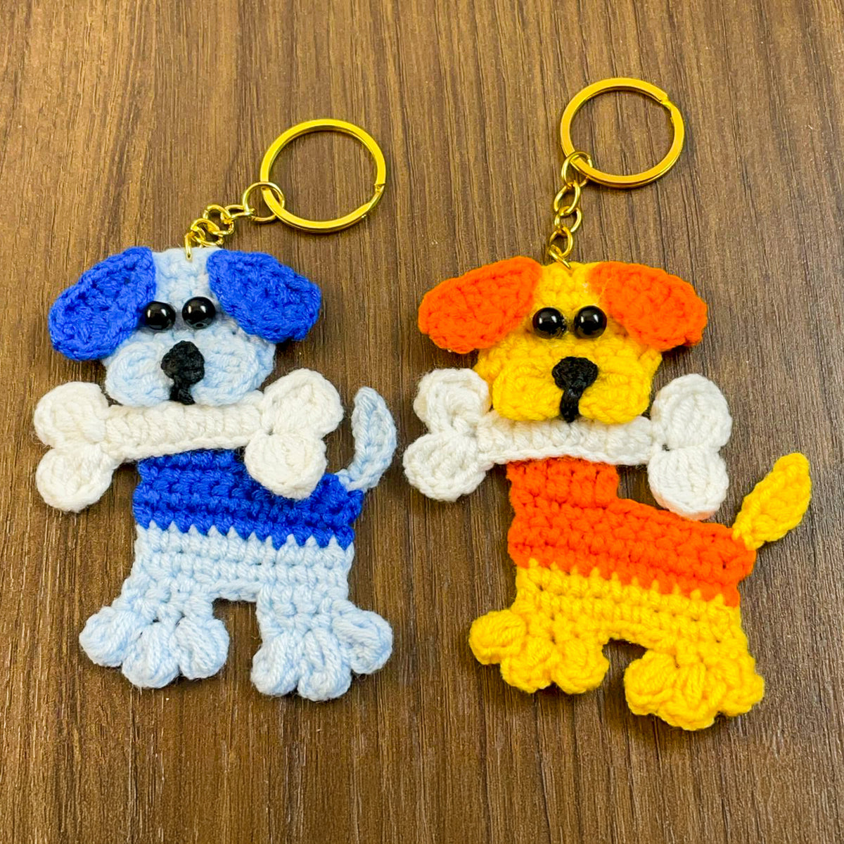 Crochet Dog Keychain Pattern PDF, DIY Puppy Applique Tutorial, Cute Dog Lover Gift - Hand Trendy