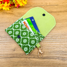 PDF Sewing Pattern for Small Fabric Card Holder Wallet with Keychain