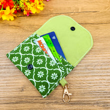 PDF Sewing Pattern for Small Fabric Card Holder Wallet with Keychain