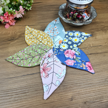 Leaf Coaster Sewing Pattern PDF, DIY Floral Mug Rug Pattern, Handmade Fabric Leaf Placemat
