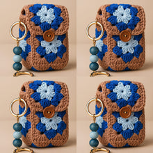 Granny Square Style Crochet Keychain Pouch – Beginner Friendly Small Crochet Bag PDF Gift