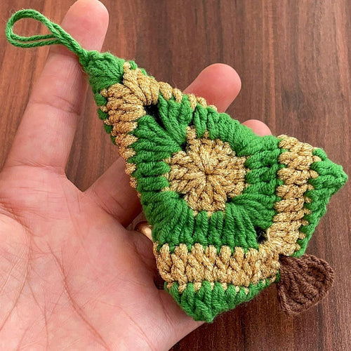 Christmas Tree Crochet Pattern PDF – Mini Holiday Ornament Tutorial – Handmade Crochet Xmas Decoration - Hand Trendy