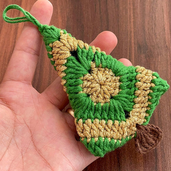 Christmas Tree Crochet Pattern PDF – Mini Holiday Ornament Tutorial – Handmade Crochet Xmas Decoration